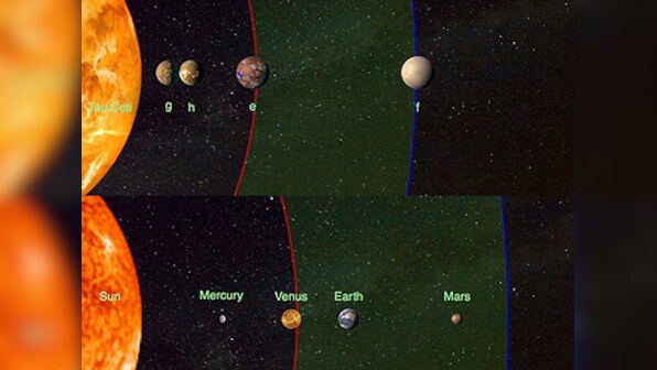 Four Earth-sized exoplanets discovered in orbit around tau Ceti, the closest Sun-like star