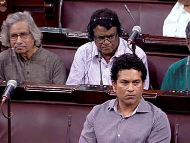 Sachin Tendulkar attended Rajya Sabha on Thursday. PTI