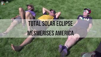Watch: Reactions to the total solar eclipse that was visible over parts of the US