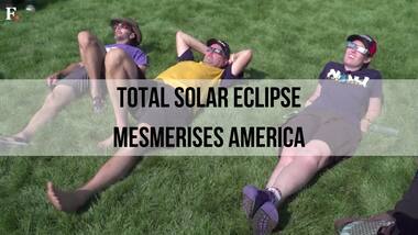 Watch: Reactions to the total solar eclipse that was visible over parts of the US