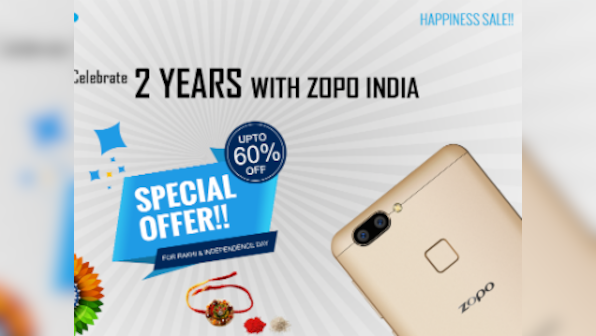 ZOPO India announces discounts of up to 60 percent on smartphones, for its second anniversary