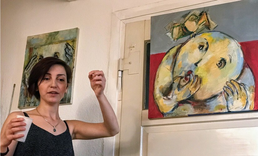 “This is my interpretation of the German culture of Ordnung, where people get worked up about the smallest of things, something I find funny,” Rasha Deeb. Image courtesy: Nimish Sawant