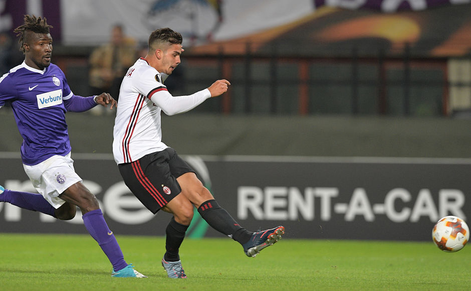 Portuguese forward Andre Silva bagged a hattrick for AC Milan as the Italian club took the top spot in Group D. AFP Portuguese forward Andre Silva bagged a hattrick for AC Milan as the Italian club took the top spot in Group D. AFP