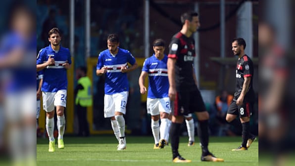 Serie A: AC Milan's poor away form continues as they lose to Sampdoria; stay fifth in league table