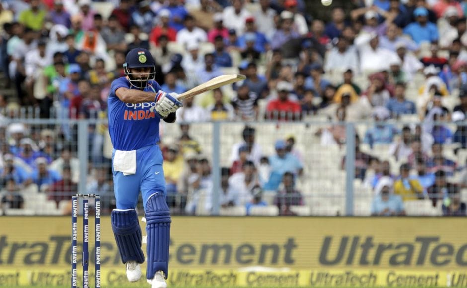 Along with a more fluent Ajinkya Rahane, Virat Kohli overcame a patchy start to reach his 45th ODI half-century off 60 balls. AP Along with a more fluent Ajinkya Rahane, Virat Kohli overcame a patchy start to reach his 45th ODI half-century off 60 balls. AP