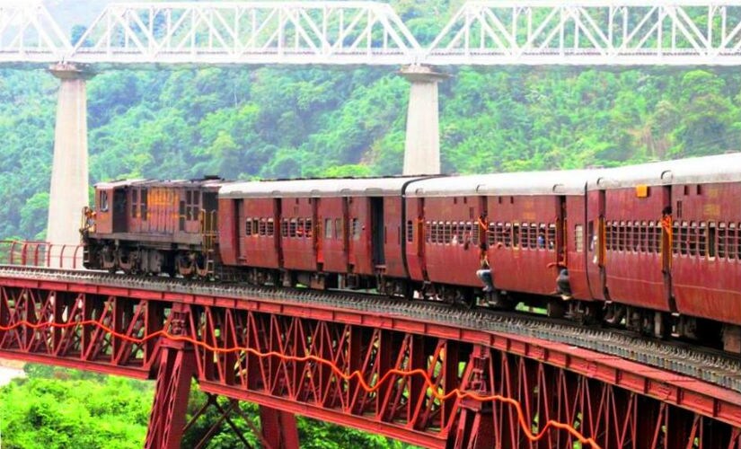 The now defunct Metre Gauge (MG) train on Lumding – Silchar section of North East Frontier Railways. Photo credit: Shardul Shabde