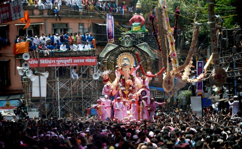 The idols were moved from their pedestals amid chanting of the <em>udvasana mantra</em> and taken out of the various marquees, societies and individual homes, in Mumbai, Thane, Pune, Kolhapur, Nagpur, Nashik, coastal Konkan districts and other towns in Maharashtra. PTI The idols were moved from their pedestals amid chanting of the <em>udvasana mantra</em> and taken out of the various marquees, societies and individual homes, in Mumbai, Thane, Pune, Kolhapur, Nagpur, Nashik, coastal Konkan districts and other towns in Maharashtra. PTI