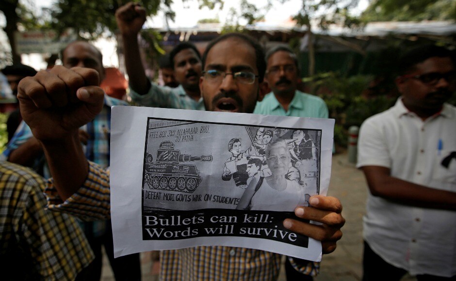 The Indian Writers' Forum termed the murder, The Indian Writers' Forum termed the murder,