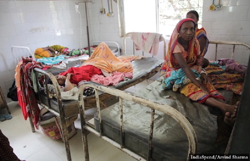 The postnatal room in the obstetrics department at the MGM Medical College, Jamshedpur.