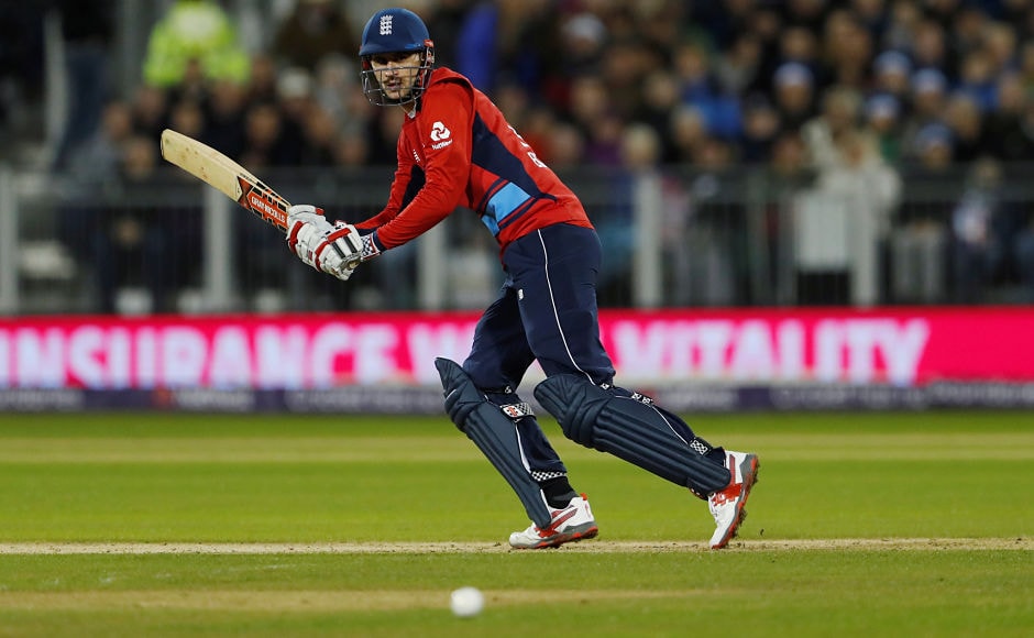 England's Alex Hales wreaked havoc in the first six overs of the chase, smashing 43 at a strike rate of 252.94. But the hosts faltered after his dismissal. Reuters England's Alex Hales wreaked havoc in the first six overs of the chase, smashing 43 at a strike rate of 252.94. But the hosts faltered after his dismissal. Reuters