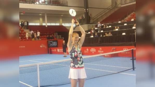 Quebec City: Alison Van Uytvanck clinches first WTA title after dramatic three-set win over Timea Babos