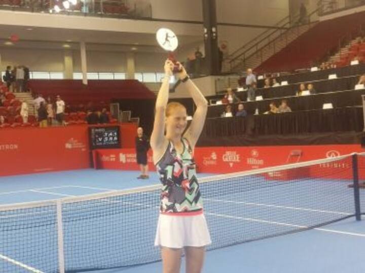 Quebec City: Alison Van Uytvanck clinches first WTA title after dramatic three-set win over Timea Babos