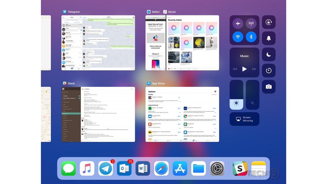 Apple iOS 11 on iPad Pro