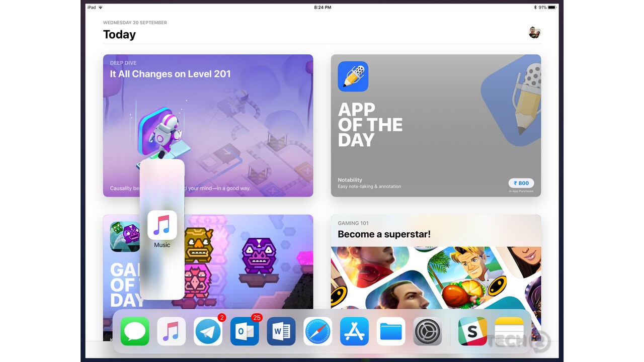 Apple iOS 11 on iPad Pro