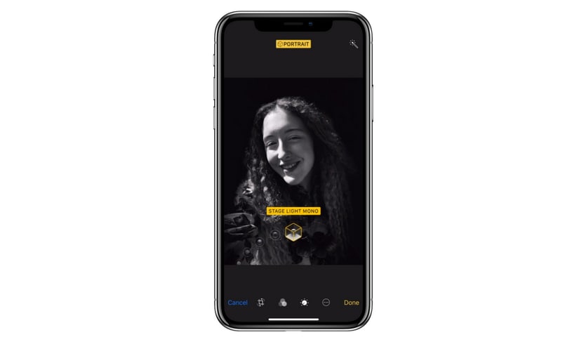 Apple iPhone X's front camera supports Portrait lighting mode