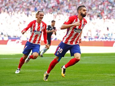 La Liga: Yannick Carrasco, Antoine Griezmann goals help Atletico Madrid leapfrog Sevilla in league table