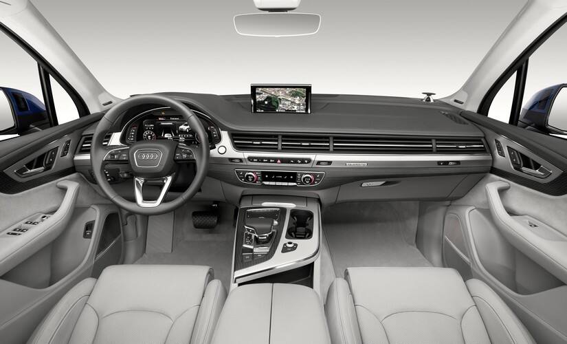The Audi Q7 interior