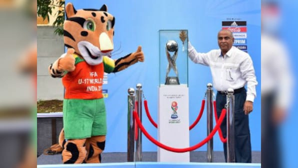 FIFA U-17 World Cup 2017: Goa sports minister unveils trophy in Margao after CM Manohar Parrikar skips event