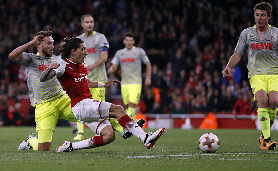 Hector Bellerin ensured that three points stayed at the Emirates after slotting in his club's third in the 82nd minute. AP Hector Bellerin ensured that three points stayed at the Emirates after slotting in his club's third in the 82nd minute. AP