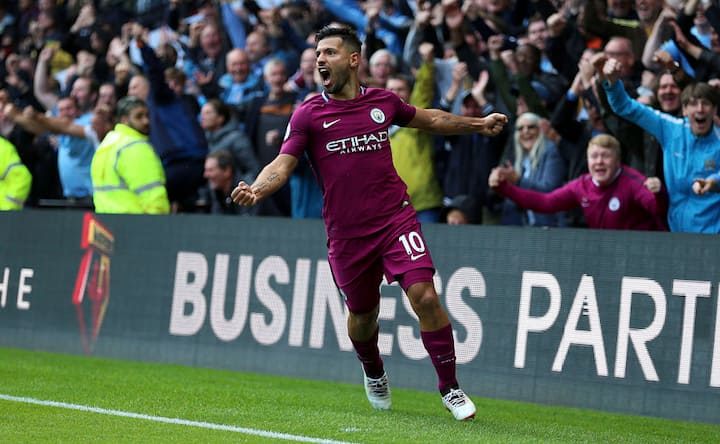 Sergio Aguero hat-trick powers Manchester City to top of Premier League table; Wembley voodoo alive for Spurs Sergio Aguero hat-trick powers Manchester City to top of Premier League table; Wembley voodoo alive for Spurs