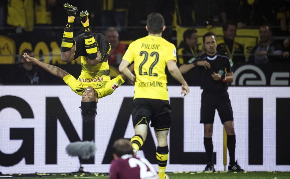Borussia Dortmund warmed up for Real Madrid in the Champions League by routing Borussia Moenchengladbach 6-1 to match their best ever start to the Bundesliga on Saturday. AP Borussia Dortmund warmed up for Real Madrid in the Champions League by routing Borussia Moenchengladbach 6-1 to match their best ever start to the Bundesliga on Saturday. AP