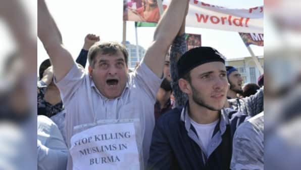 Rohingya crisis: Thousands rally in Russia's Chechnya to protest against 'genocide of Muslims'