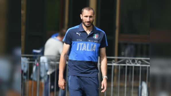 FIFA World Cup 2018 qualifiers: Italy dealt blow as defender Giorgio Chiellini to miss Spain tie due to injury