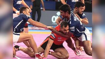 Highlights Pro Kabaddi League 2017: Shrikant Jadhav inspires U Mumba to close victory over Dabang Delhi