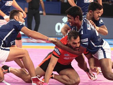 Highlights Pro Kabaddi League 2017: Shrikant Jadhav inspires U Mumba to close victory over Dabang Delhi Highlights Pro Kabaddi League 2017: Shrikant Jadhav inspires U Mumba to close victory over Dabang Delhi