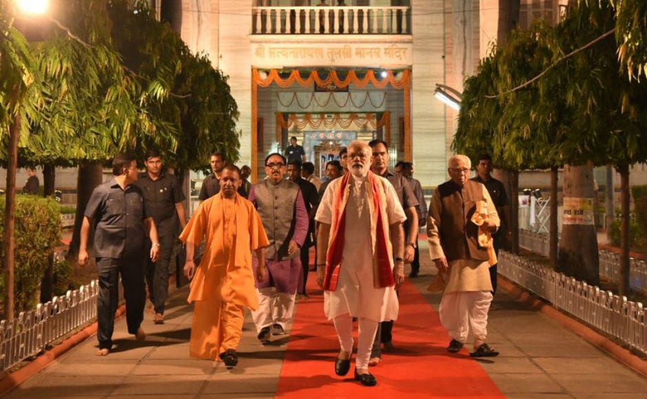 On Friday, prime minister visited the historic Tulsi Manas Temple in Varanasi. The temple has great historical and cultural importance in Hinduism as it was here that Hindu epic Ramcharitmanas was said to have been originally written by poet-saint Goswami Tulsidas. Twitter @BJP4India On Friday, prime minister visited the historic Tulsi Manas Temple in Varanasi. The temple has great historical and cultural importance in Hinduism as it was here that Hindu epic Ramcharitmanas was said to have been originally written by poet-saint Goswami Tulsidas. Twitter @BJP4India