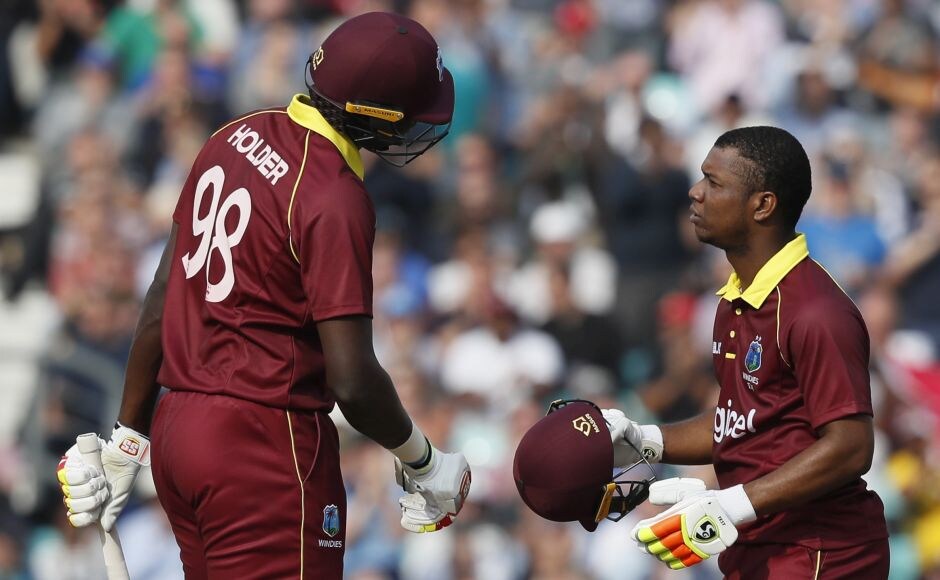 Lewis and captain Jason Holder's partnership (77 off 62 balls) was West Indies' best for the fifth wicket in ODIs. AP Lewis and captain Jason Holder's partnership (77 off 62 balls) was West Indies' best for the fifth wicket in ODIs. AP