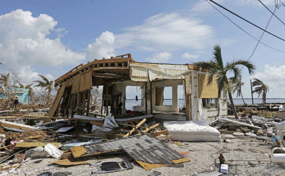 Insured property losses in Florida from Irma are expected to run from $20 billion to $40 billion. Irma's arrival in Florida came around two weeks after Hurricane Harvey claimed about 60 lives and caused property damage estimates as high as $180 billion in Texas. AP Insured property losses in Florida from Irma are expected to run from $20 billion to $40 billion. Irma's arrival in Florida came around two weeks after Hurricane Harvey claimed about 60 lives and caused property damage estimates as high as $180 billion in Texas. AP