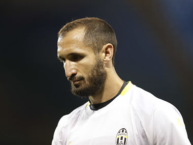 Champions League: Juventus' Giorgio Chiellini doubtful for opener against Barcelona due to calf injury Champions League: Juventus' Giorgio Chiellini doubtful for opener against Barcelona due to calf injury