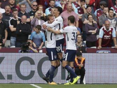 Premier League: Harry Kane relieved 10-man Tottenham held off West Hams spirited fightback