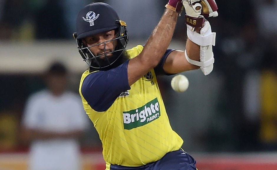 World XI opener Hashim Amla produced a scintillating unbeaten innings of 72 off 55 balls. AFP World XI opener Hashim Amla produced a scintillating unbeaten innings of 72 off 55 balls. AFP