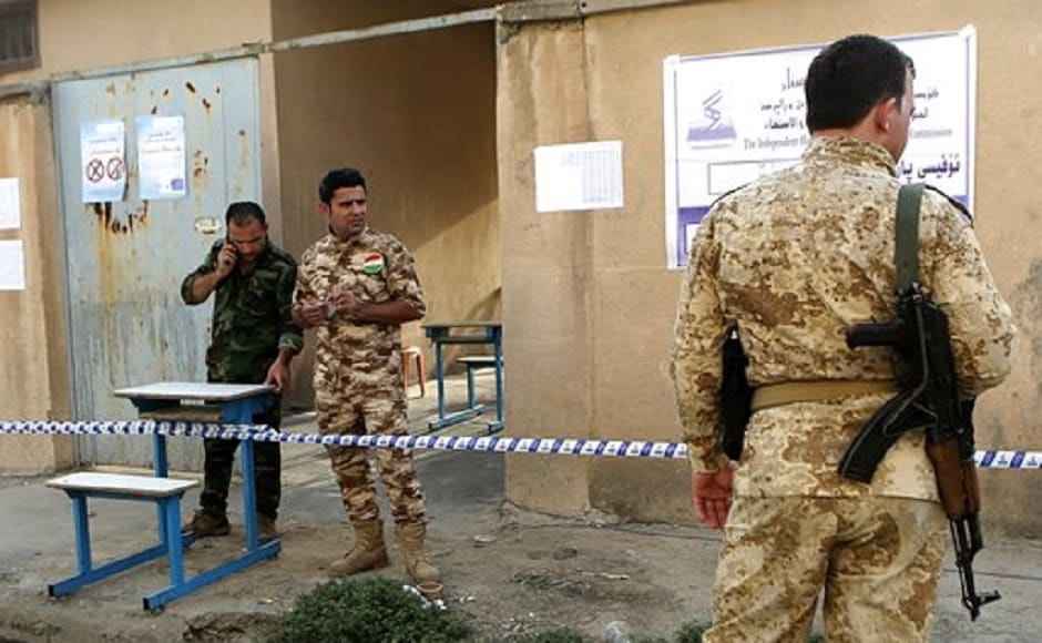 Polling stations were stationed across three northern provinces of autonomous Iraqi Kurdistan's Arbil, Sulaimaniyah and Dohuk districts. AP Polling stations were stationed across three northern provinces of autonomous Iraqi Kurdistan's Arbil, Sulaimaniyah and Dohuk districts. AP