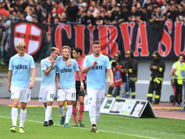 Serie A: Lazio striker Ciro Immobile scores hat-trick in 10 mins to disrupt AC Milan's perfect record Serie A: Lazio striker Ciro Immobile scores hat-trick in 10 mins to disrupt AC Milan's perfect record