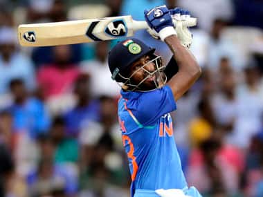 India’s Hardik Pandya blasted 83 runs off 66 balls and snared two wickets in the first ODI agaisnt Australia. AP