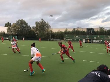 Indian women's hockey team plays out draw against Belgium's junior men's side Indian women's hockey team plays out draw against Belgium's junior men's side