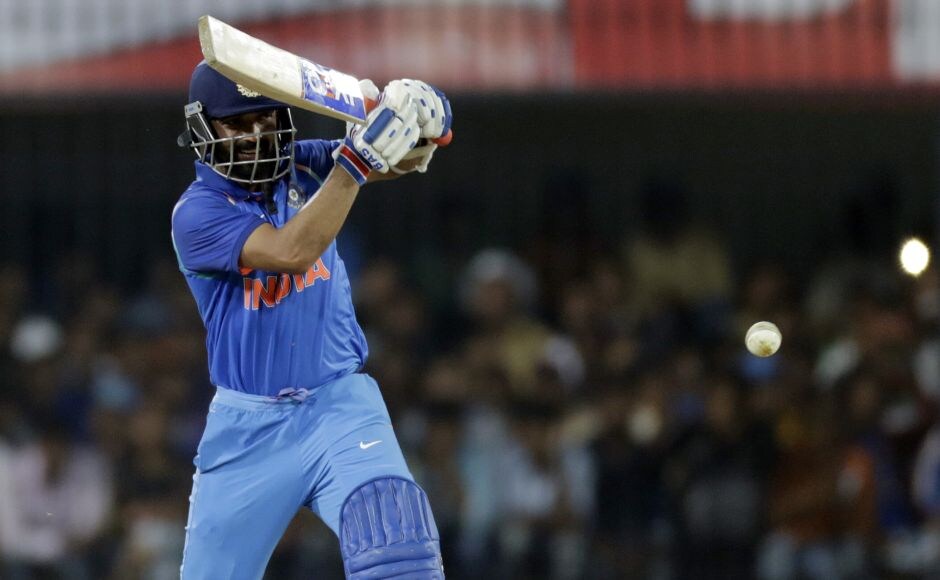 India openers Ajinkya Rahane and Rohit Sharma laid the groundwork for India's chase of 294. AP India openers Ajinkya Rahane and Rohit Sharma laid the groundwork for India's chase of 294. AP
