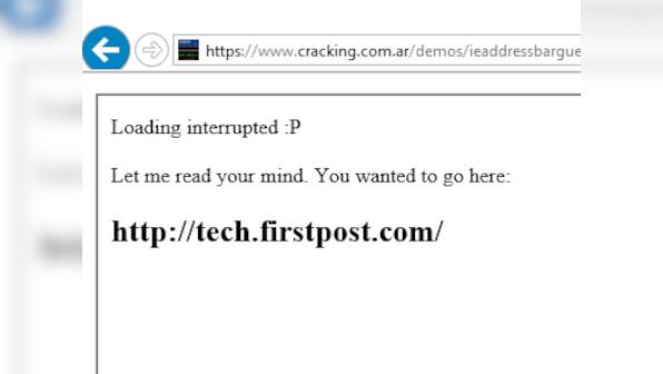 An Internet Explorer bug allows hackers to capture all the text that you enter in the address bar