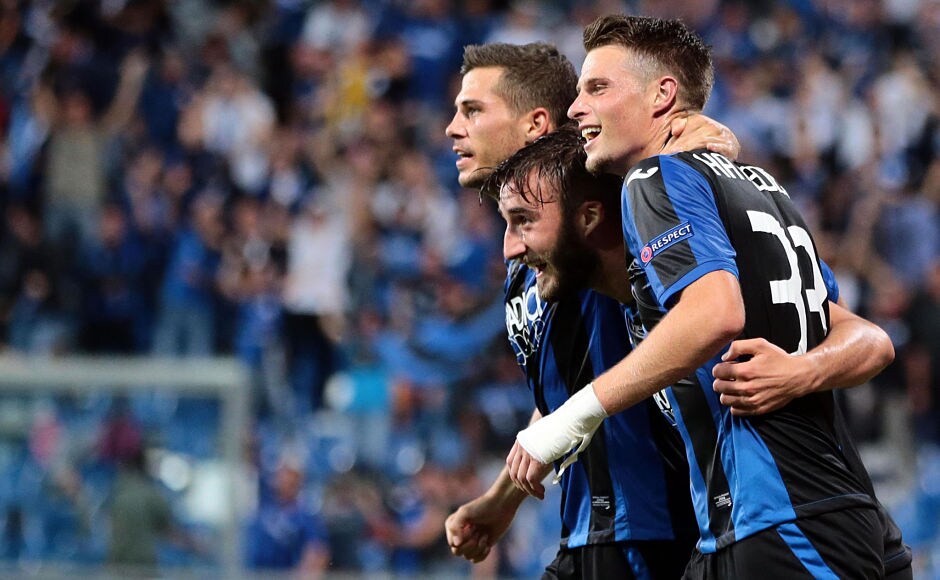 3 minutes later, Brian Cristante (centre) scored Atalanta's third to put the match out of Everton's reach. AP 3 minutes later, Brian Cristante (centre) scored Atalanta's third to put the match out of Everton's reach. AP