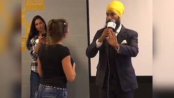 Video of Canadian Sikh politician Jagmeet Singh's calm response to racist rant by woman takes social media by storm