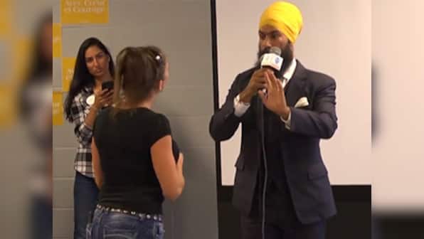 Video of Canadian Sikh politician Jagmeet Singh's calm response to racist rant by woman takes social media by storm