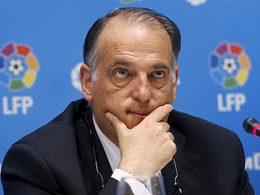 LaLiga: Seville derby could lead restart of Spanish top-flight league, says president Javier Tebas LaLiga: Seville derby could lead restart of Spanish top-flight league, says president Javier Tebas