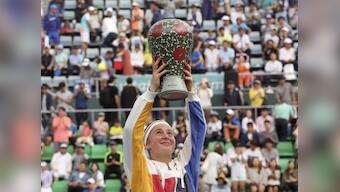 Korea Open: Jelena Ostapenko defeats Beatriz Haddad Maia to win first hardcourt title