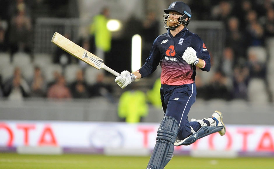 After being asked to open, Johnny Bairstow responded by compiling his maiden ODI century in the truncated game. AP After being asked to open, Johnny Bairstow responded by compiling his maiden ODI century in the truncated game. AP