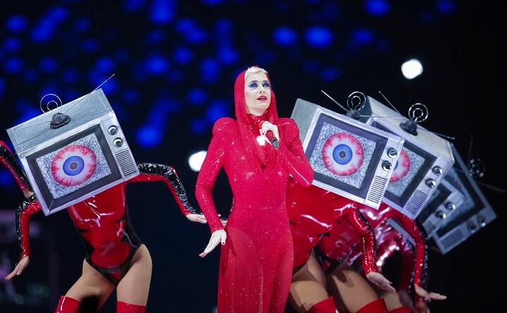 Katy Perry performs in Washington as part of Witness: The Tour in support of fifth album