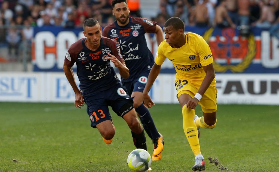 In the absence of star striker Neymar, Paris Saint-Germain dropped their first points this Ligue 1 season in a 0-0 draw at Montpellier on Saturday. PSG's Kylian Mbappe is seen in action. Reuters In the absence of star striker Neymar, Paris Saint-Germain dropped their first points this Ligue 1 season in a 0-0 draw at Montpellier on Saturday. PSG's Kylian Mbappe is seen in action. Reuters