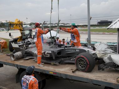 Malaysian Grand Prix: Sepang circuit given all-clear by FIA after shock tyre explosion mars practice session Malaysian Grand Prix: Sepang circuit given all-clear by FIA after shock tyre explosion mars practice session